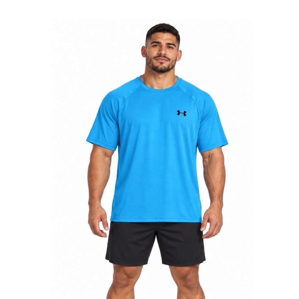 Under Armour Mens Velocity 2.0 SS Tee Blue 1327965-452 2XL NWT Gym Sporty 110-58